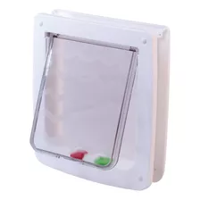 Porta Portinha Pet Gato Ou Cão Branca Tam G 23,4cm X 25cm Cor Branco