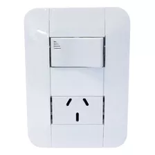 Llave De Luz Armada Con 1 Toma Y 1 Interruptor Modulo Eco