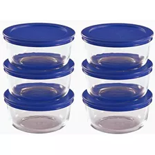 Plato Redondo Pyrex Storage De 2 Tazas, Transparente Con Tap