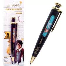 Caneta Harry Potter Troca Frases Com 6 Cenarios 1.0mm Cor Da Tinta Preto