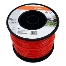 Hilo De Corte Cuadrado 2.7 Mm Nylon Stihl 0000 930 2616 208m Color Rojo