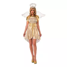 Disfraz Mujer De Angel Gold