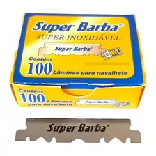 Lâmina Barbear Super Barba 1/2 Meia Inox - Caixinha Com 100 