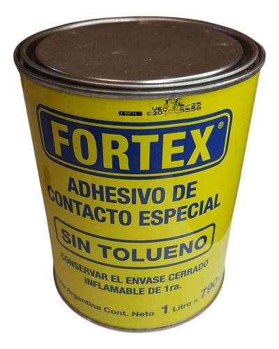 Cemento De Contacto Fortex En Pomo 1/2 Lts 500cc Sin Tuoleno