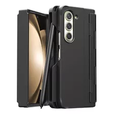 Funda Araree Para Galaxy Z Fold 5/ranura Para S Pen/negro