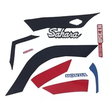 Kit Adesivo Jogo Faixa Moto Honda Nx 350 Sahara 1991 Branca