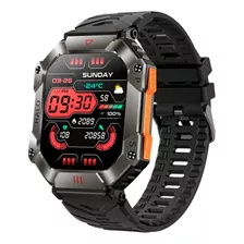 Relógio Smartwatch Masculino Shock Militar Kr80 Halo Preto
