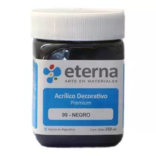 Eterna 9476 Acrílico Decorativo Premium Negro 250 Ml.