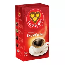 Café Torrado E Moído 3 Corações Extraforte A Vácuo 500g