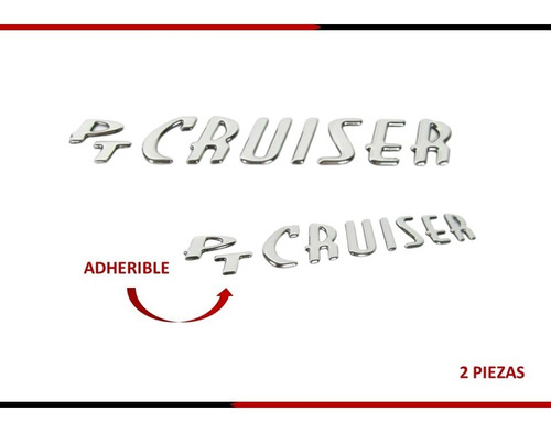 Par De Emblemas Laterales Chrysler Pt Cruiser 2001-2010 Foto 2