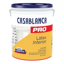 Pro Latex Pintura Casablanca Interior Antihongo X 4lts Mate