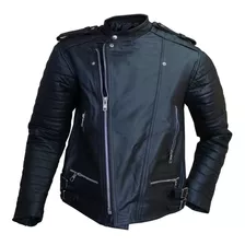 Chaqueta Cuero Hombre Moto