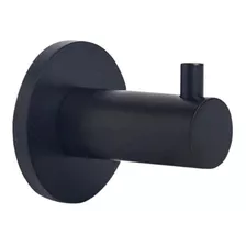 Percha Simple Negra Linea Basic - Accesorios De Baño Ottone