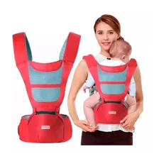 Canguru Ergonomico 6x1 Mamãe Bebê Conforto Transporte Cor Vermelho