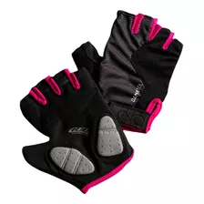 Luvas Ciclismo Flames Gel Dedo Curto - Preto/rosa - Damatta