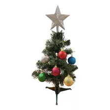 Árbol Navidad Verde Con Estrella 45cm Base Plástico