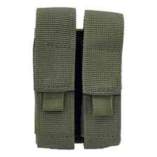 Pouch Tactico Porta Cargador Doble Sistema Molle Verde