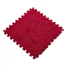 Pack X10 Alfombras Goma Eva Peluda Piso Felpa 30x30cm