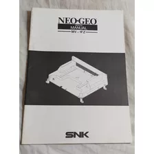 Manual Original Neogeo Mvs Mv-1fz
