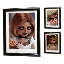 Chucky Tiffany La Novia De Chuky Set 3 Cuadros Muñeca Deco