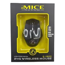 Mouse Gamer Imice E-1900 Wireless Sem Fio Portátil 1600dpi 