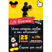 Convite Digital Mickey - Leia A Descrição Do Anúncio #3