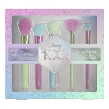 Set De 5 Brochas Maquillaje Holográficas Disney 100 Años 