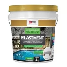 Manta Líquida Elastment Cimento Elástico Cinza 4kg Drylevis