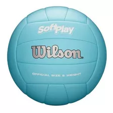 Bola De Vôlei Wilson Avp Soft Play Praia, Quadra-toque Macio Cor Azul