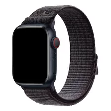 Pulseira Nylon Loop Para Apple Watch 42/44/45mm - Black/blue