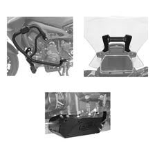 Kit Scam Protetor Motor Carter + Suporte Gps - Tracer 900 Gt