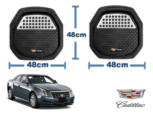 Tapetes 3d Logo Cadillac + Cubre Volante Cts 2008 A 2013 Foto 5