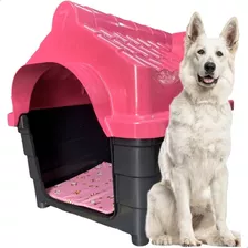 Casinha Cachorro Plástica Numero 7 Cor Rosa Desenho N/a