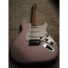 Guitarra Stratocaster Shell Pink - Custom Handmade By Meils