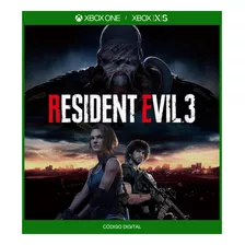 Resident Evil 3 Remake Xbox One/xbox Series X|s - Cód 25 Díg