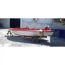 Lancha Fibra De Vidrio Motor 35 Hp Trayler