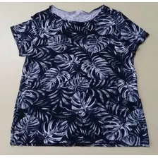 Blusa Estampada Malwee Manga Curta Plus Size 1000087856