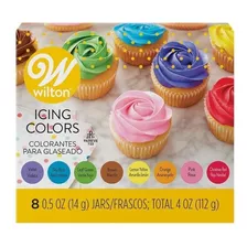 8 Colorantes Alimentarios En Gel Wilton Para Glaseado Icing