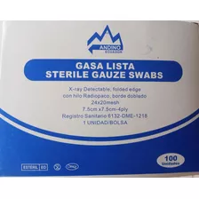 Gasa Lista Individual Estéril Paquete X 100 Uds.- Insumos M