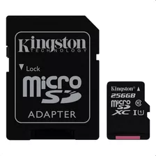 Memoria Kingston Sdcs2/256gb Con Adaptador Sd 256gb