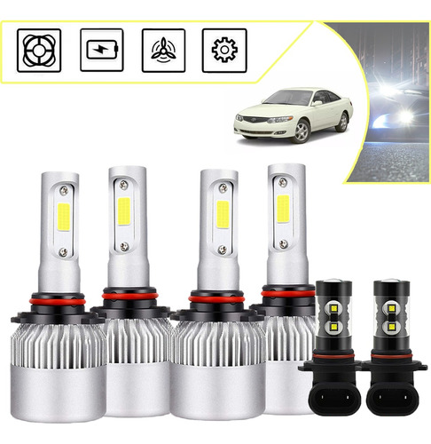 Kit De Faros Led 20000lm 80w H11 Luz Baja Para Toyota