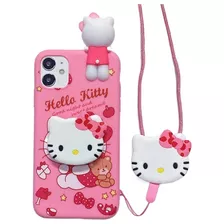 Hello Kitty Funda Para Móvil Barbie Rosa Con Soporte