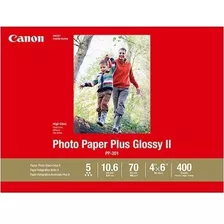 Canon Papel Fotográfico Plus Glossy Ii Pp-301 4x6 400 Hojas