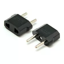 Pack 2 Adaptadores Enchufe Corriente Plug Europeo Americano