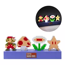 Lampara Super Mario Bros Hongo Estrella Super Mario Decorar