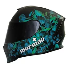 Capacete Moto Mormaii M1 Echo Verde Fosco + Narigueira