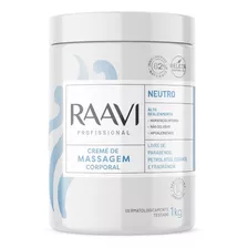 Creme De Massagem Corporal Neutro Raavi 1kg Flér