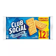 Biscoito Salgado Original Club Social Com 288g - 12 Unidades