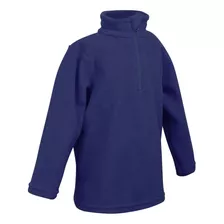 Blusa Infantil De Fleece Para Trilha Hike 100 - Cor Azul