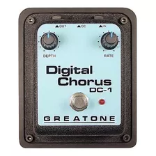 Pedal Para Guitarra Dc1 Greatone Digital Chorus Dc-1 Cor Preto
